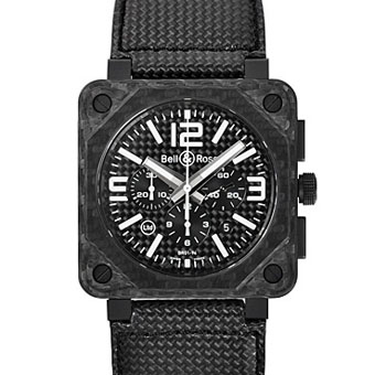 BELL＆ROSS ベル&ロス スーパーコピー BR01-94CARBON FIBER-R カーボン ファイバー クロノグラフ ブラック